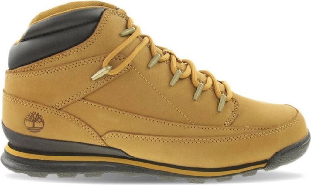 A side view of a Timberland Euro Rock Mid Hiker boot.