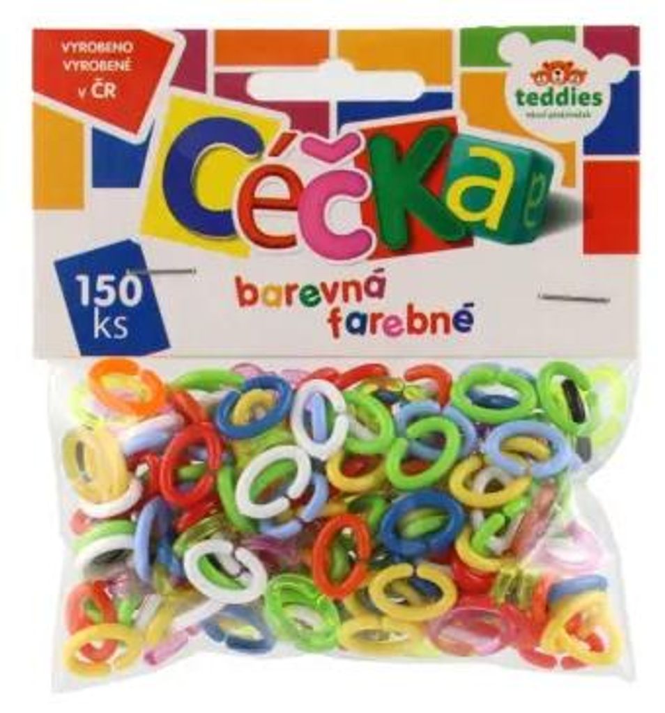 Céčka barevná 150 ks plast Obrázek produktu 