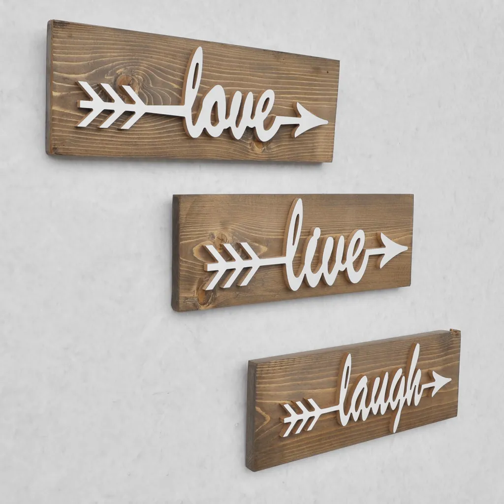Skye Decor Almıla AA085EVL Décoration Murale Noyer 100% Épicéa 40cm