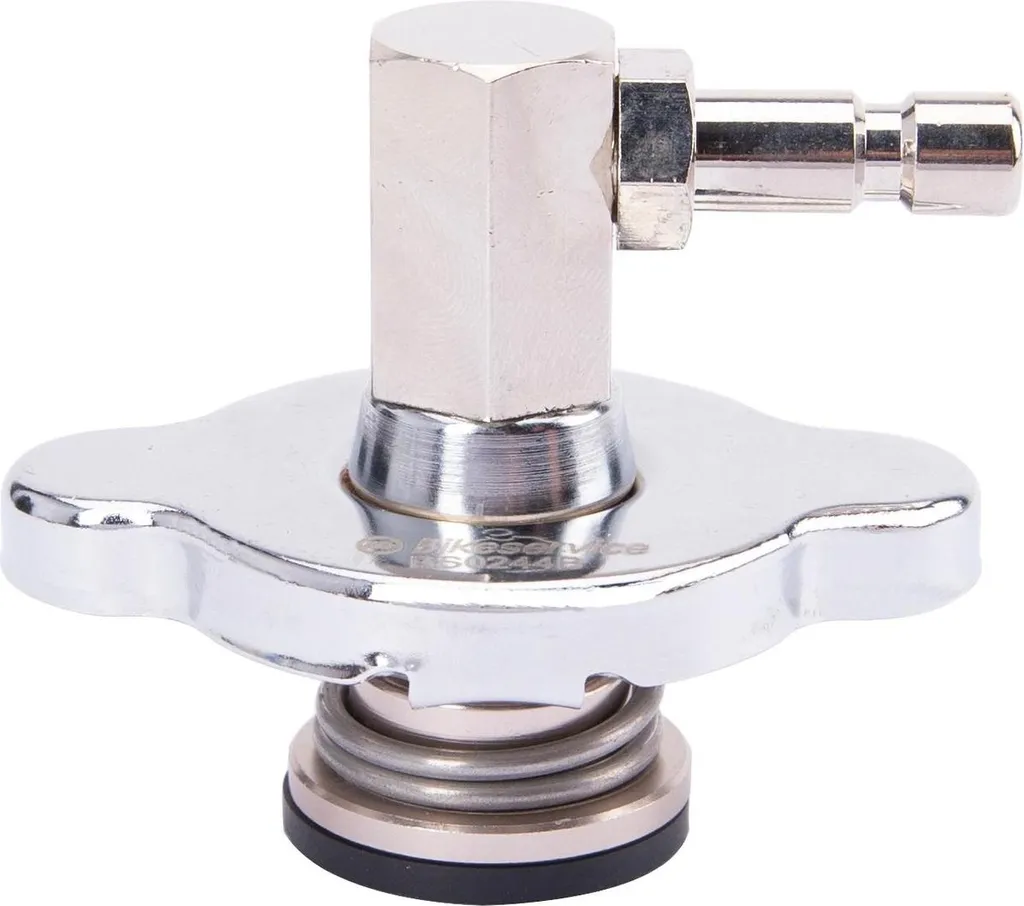 Bikeservice Adaptateur Bouchon Radiateur Coude 90 Grand Aile BS3220