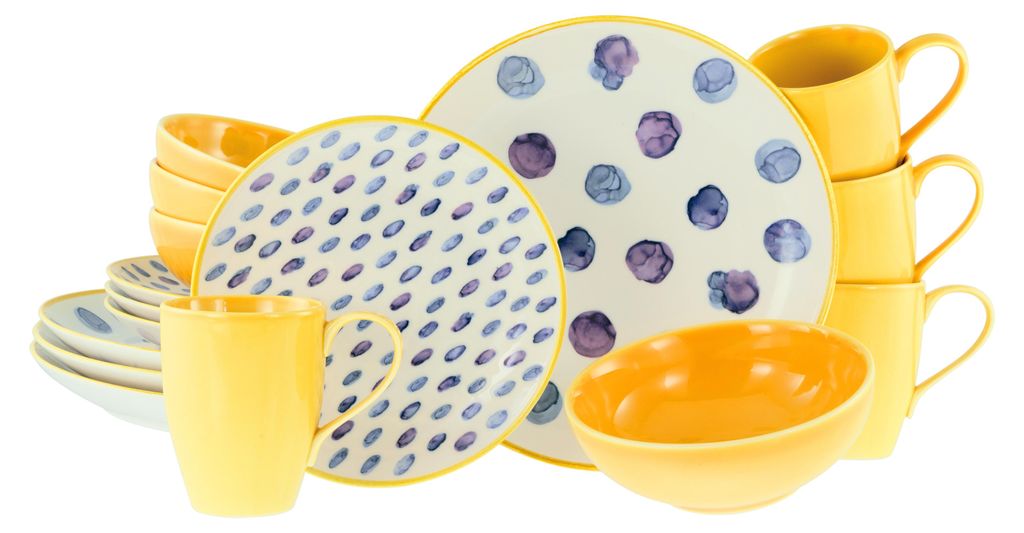 CreaTable, 24176, Serie Maisie, set di stoviglie da 16 Immagine del prodotto 