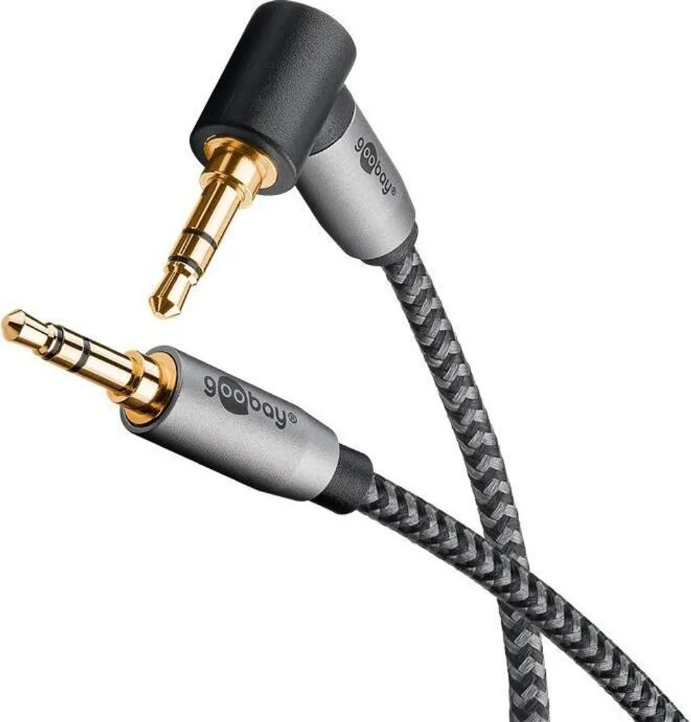Offerta Goobay 65283 Cavo AUX 5m 90° | Jack 3.5mm Professionale