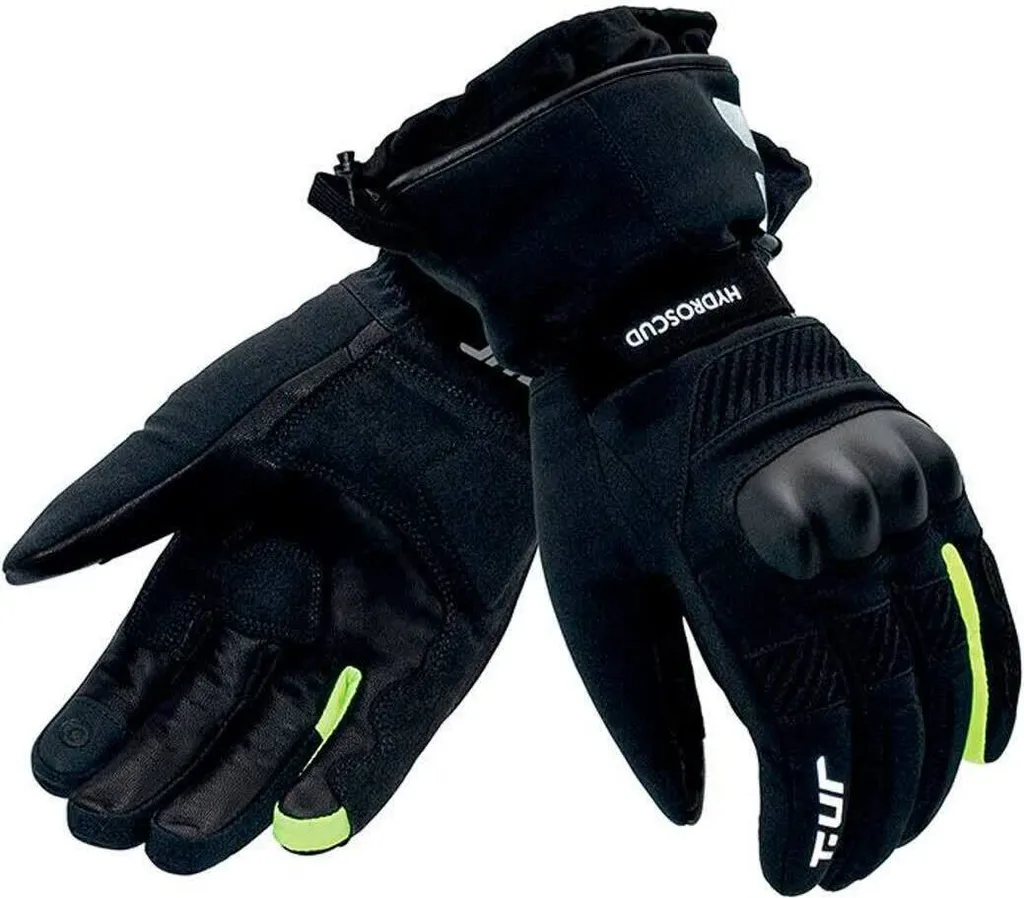 Gants moto hiver imperméables T.UR G-Two Pro Hydroscud XXL Noir Jaune