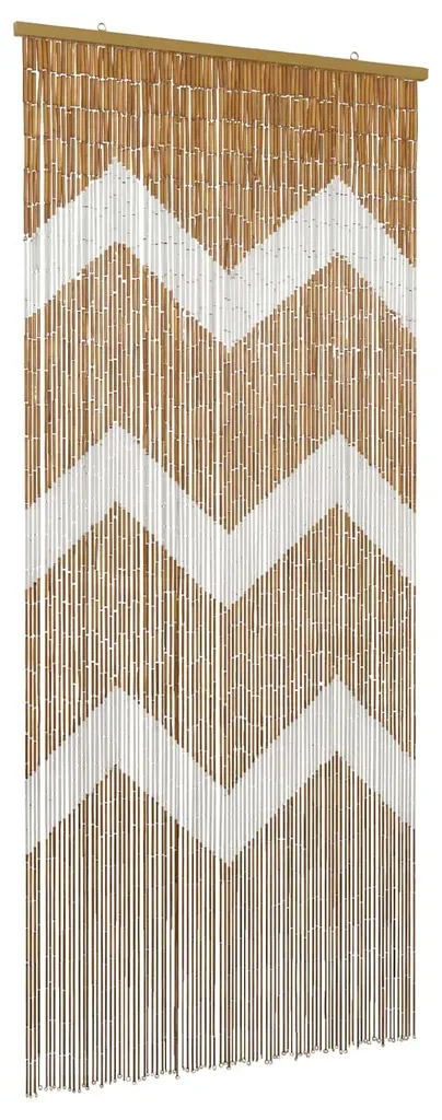 Rideau anti-insectes décoratif en bambou multicolore vidaXL 200 x 90 cm