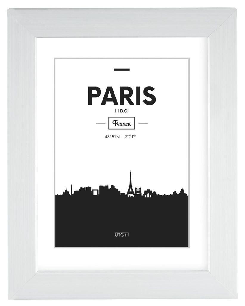 Hama Kunststoffrahmen Paris, Weiß, 15 x 20 cm