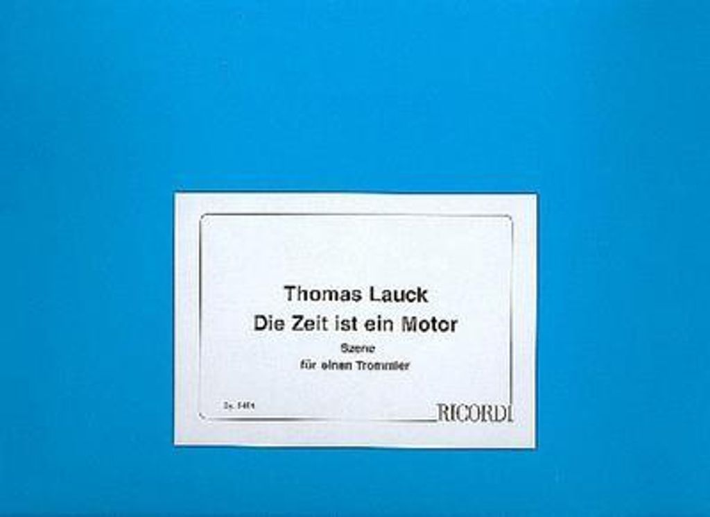 Die Zeit ist ein Motor (Fassung 2)für Trommel