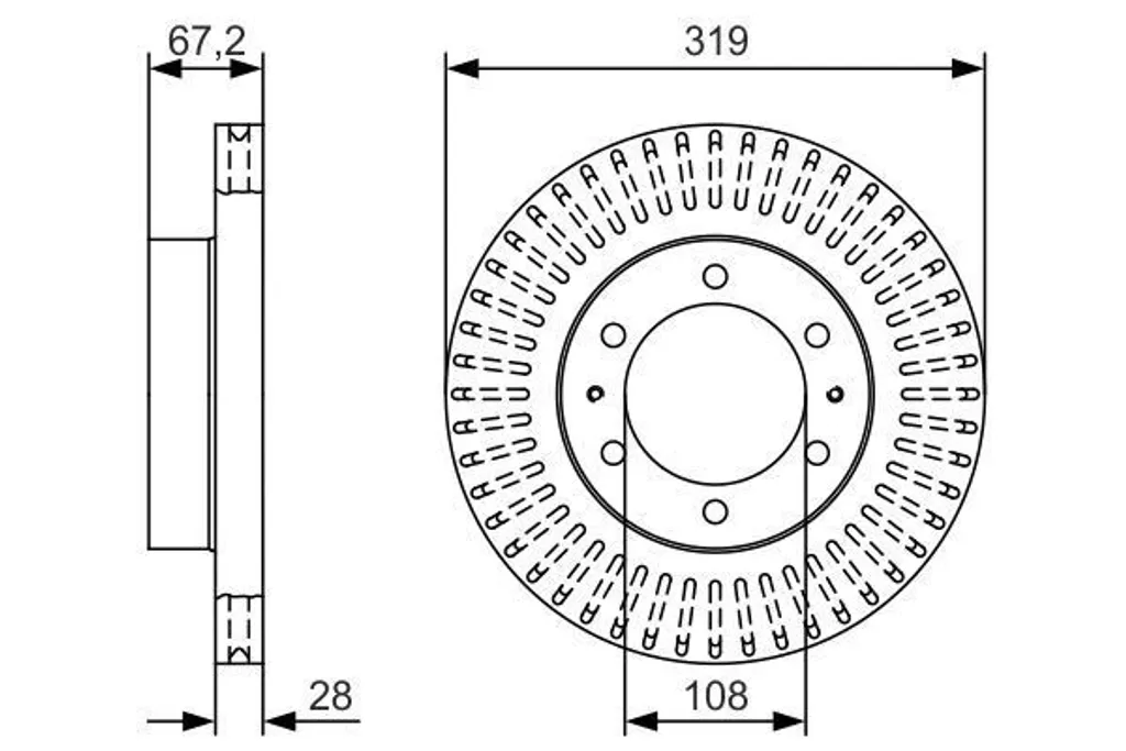 Remplacer disques de frein TOYOTA FJ CRUISER : Kit BOSCH 0986479T36
