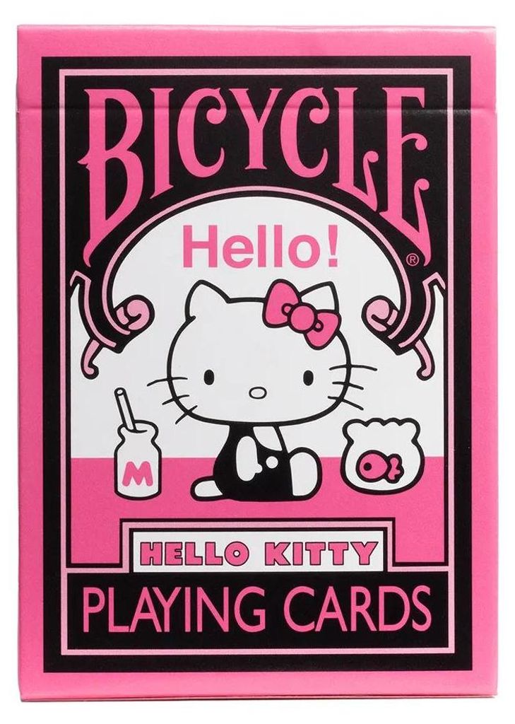 Bicycle Hello Kitty - Black and Pink (Designer Spielkarten, Produktbild 