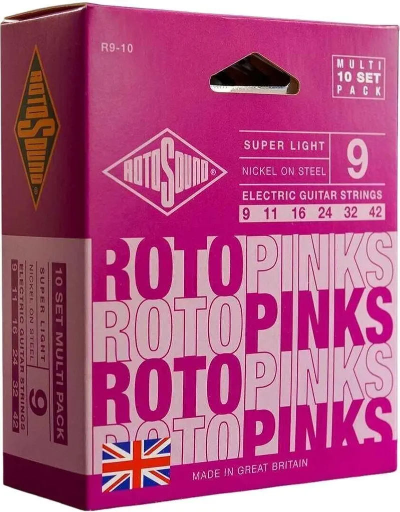 Cordes Rotosound R9-10 haute performance 9-42 pour électrique