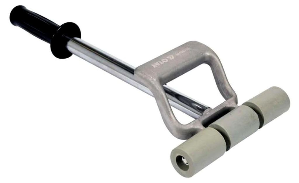 Teleskop Andrückrolle mit Stahlgriff 190 mm
