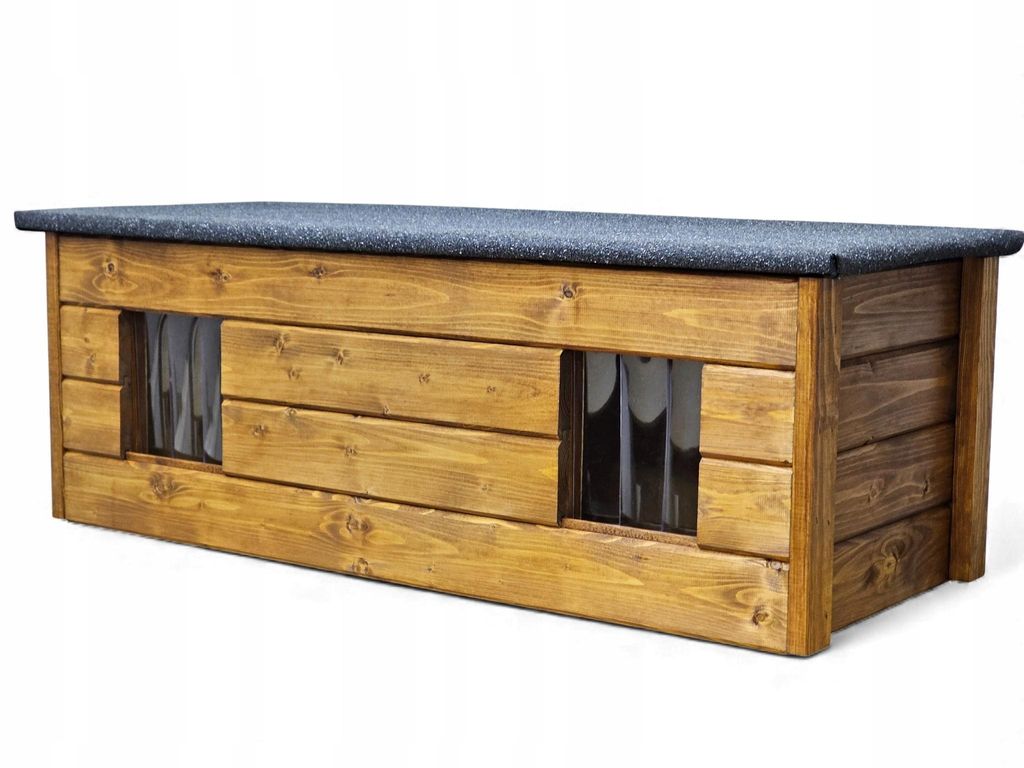 Doppelt Katzenhaus Rustica Outdoor Haus wetterfest Produktbild 