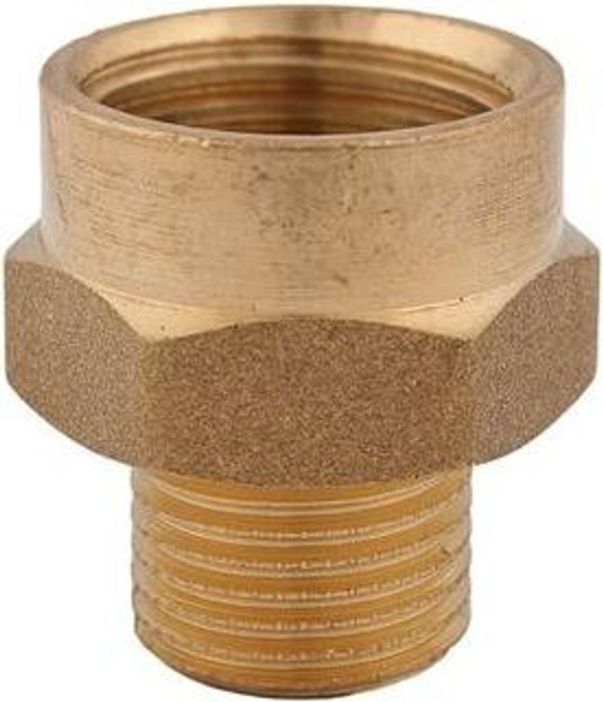 JS REDUZIERNIPPEL AGxIG FLACHDICHTEND,3/4"x1",MESSING