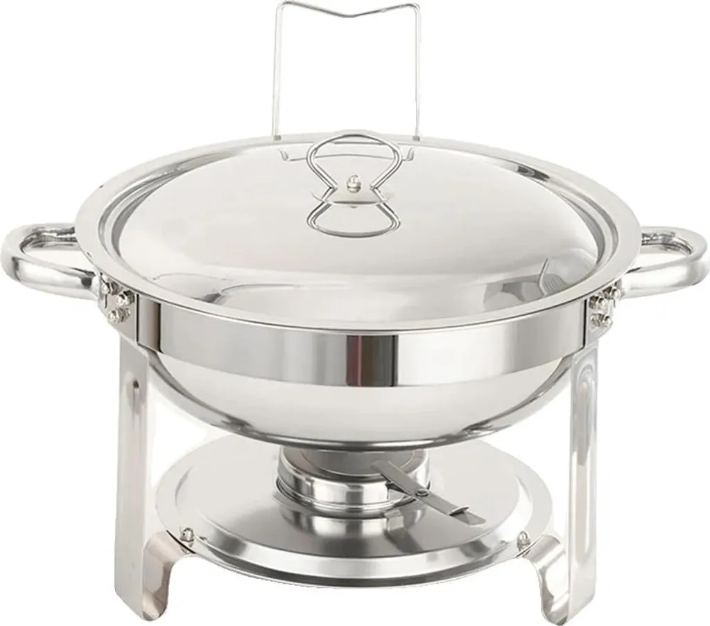 Chafing Dish pour mariage et réception, set de buffet argenté en inox
