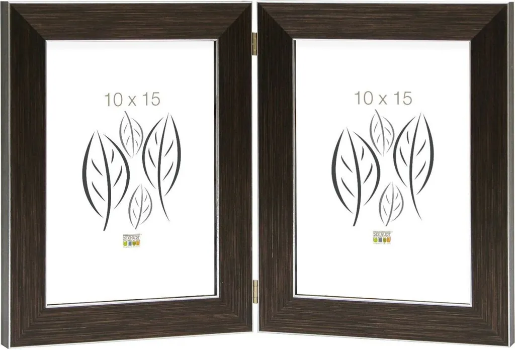Cornice Foto Doppia 15x20 Marrone S41VK3 - Eleganza per Casa e Ufficio