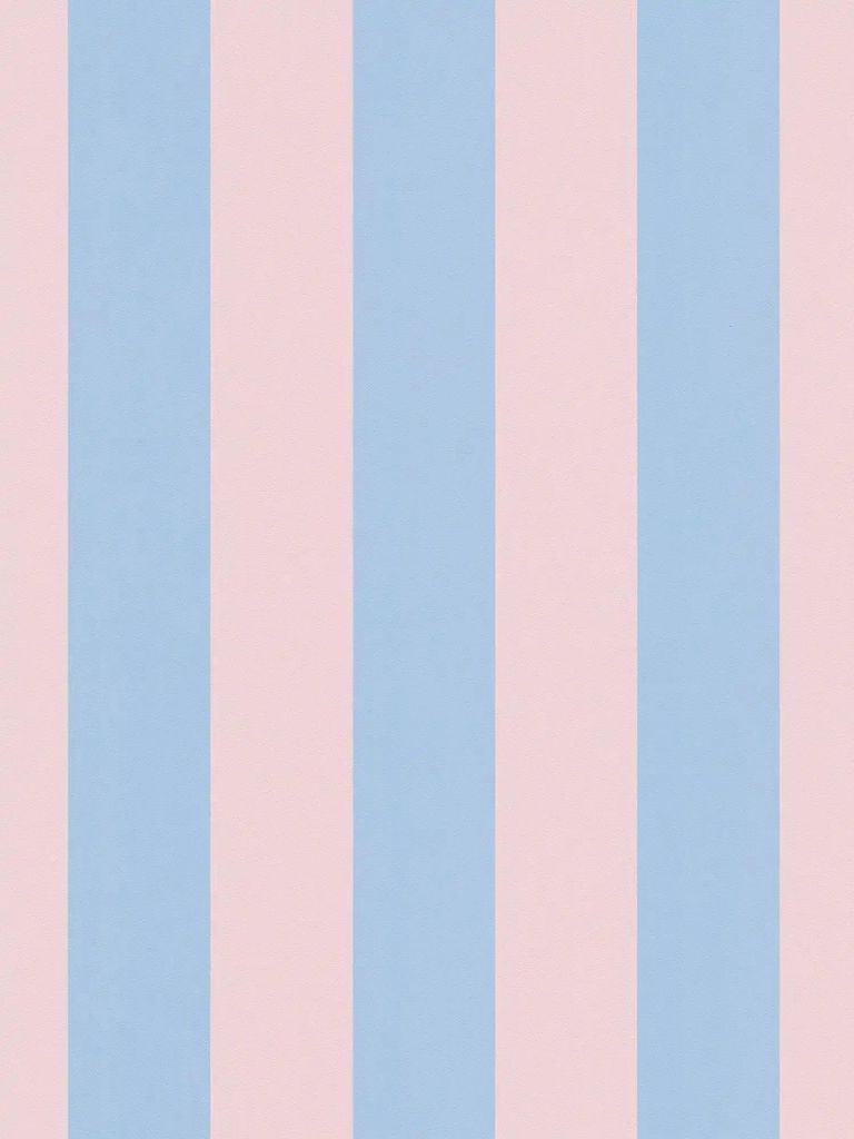 Streifentapete mit leichter Struktur – Blau, Rosa Produktbild 