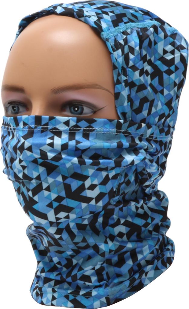 Vollgesichtsmaske Polyester Gitter Gesichtsmaske Winddicht Schnelltrocknend Blau 1 Stück