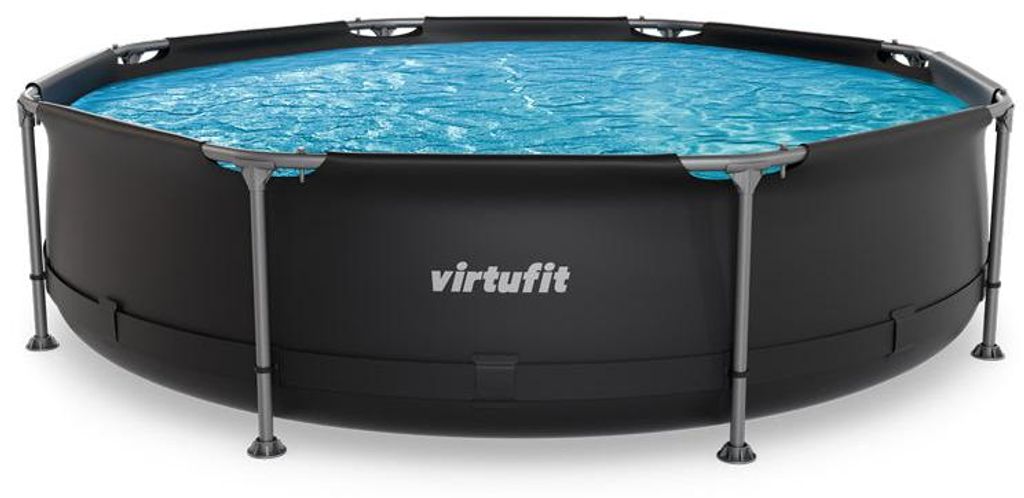VirtuFit Rundpool – Durchmesser 305 cm x 76 cm – Anthrazit Produktbild 