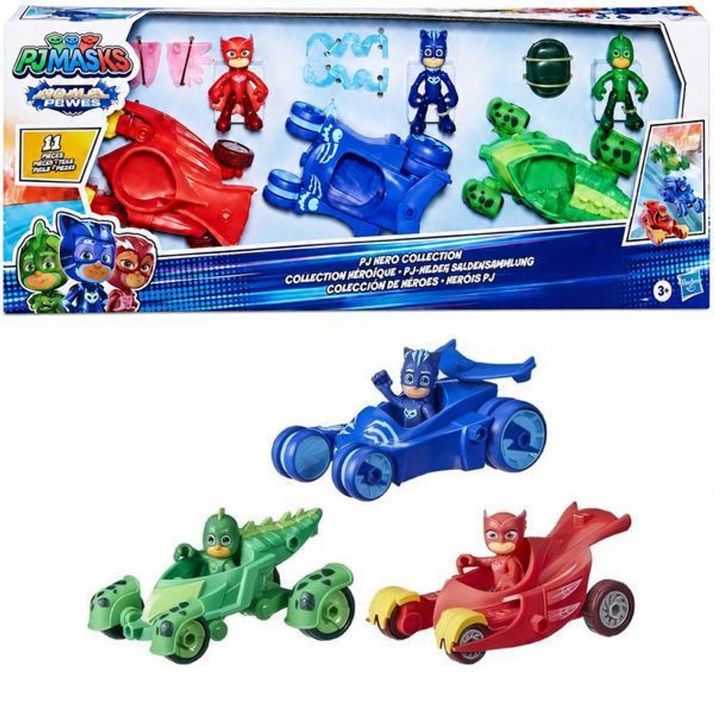 PJ Masks Set: Figuurtjes en voertuigen – Catboy, Owlette & Productafbeelding 