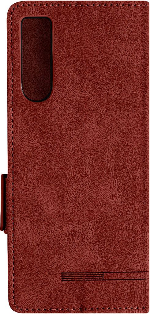 Etui für Sony Xperia 10 V / 10 VI, Precious Series Wallet Cover Rot