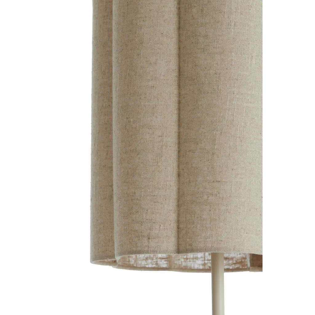 Lampadaire Métal Textile Beige - Solution Éclairage Doux 1884924 - 4