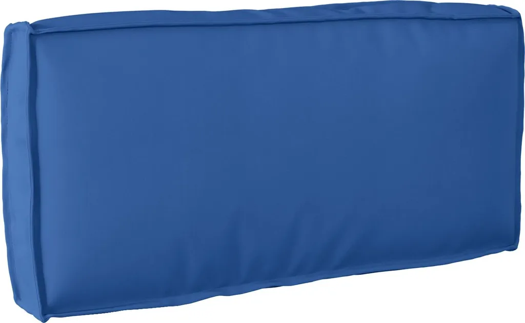 Coussin Palette Bleu Royal 80x40cm en Tissu Oxford Ultra Résistant et Durable