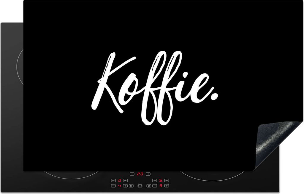 KitchenYeah Herdabdeckplatte Kaffee - Sprichwörter - Koffein - Zitate , 85x52cm, Küche Deko, Glaskeramikfeld Herdabdeckung, Abdeckplatte fùr K...