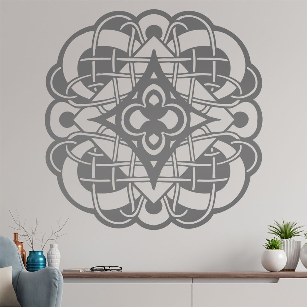 keltische Knoten Wandtattoo in 6 Größen - Wandaufkleber Wall Sticker - Dekoration, Küche, Wohnzimmer, Schlafzimmer, Badezimmer