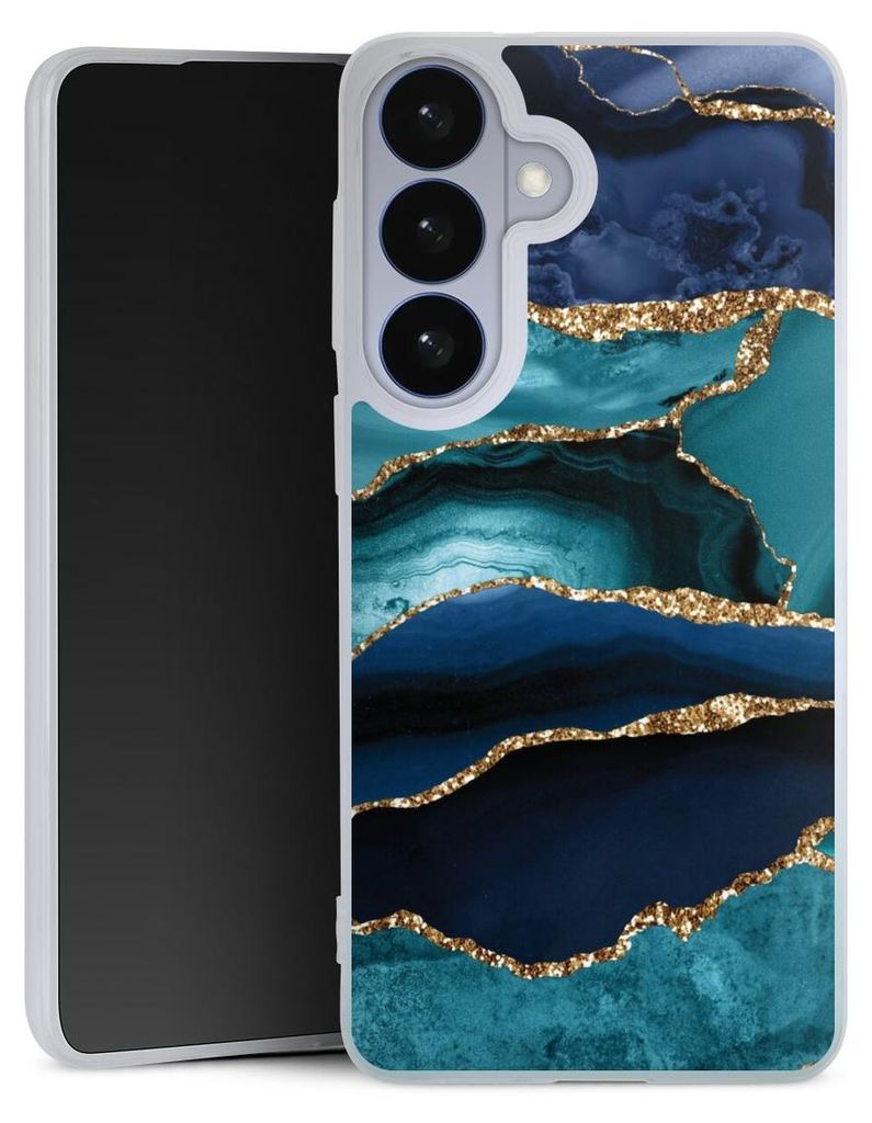 DeinDesign Slim Hülle für Samsung Galaxy S26 Silikon Case Ultra Dünn Handyhülle Glitzer Look Marmor Trends