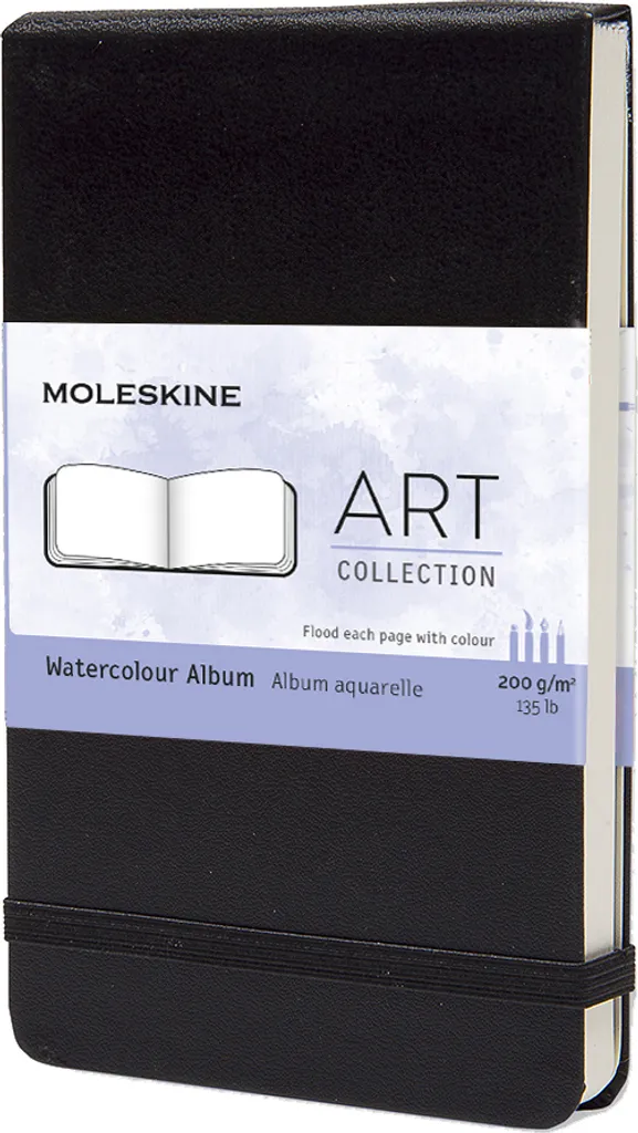 Album Photo et Aquarelle Moleskine XL A4 200g Noir pour Carnet Voyage