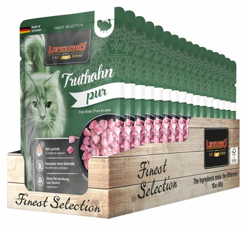 Leonardo Cat Food 756475, Adult, Türkei, 85 g, Ohne Soja, Produktbild 