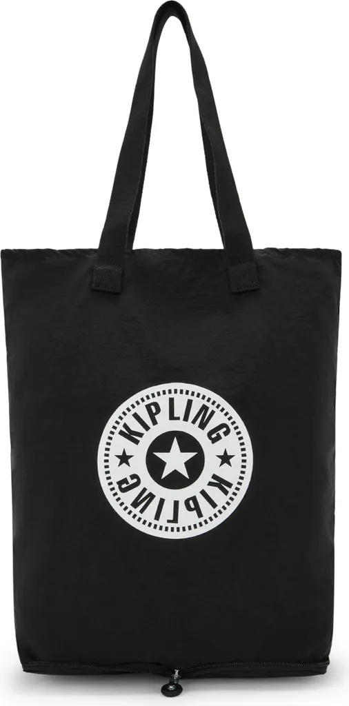 Kipling Hip Hurray 5 Black - Borsa Shopper 25L Pieghevole e Leggera