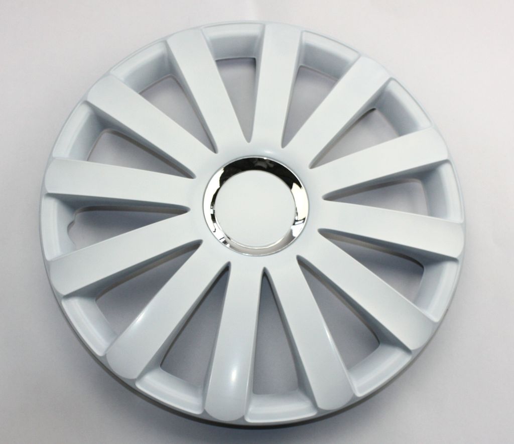 SET Radkappen Radzierblenden 4er Satz 15 Spyder pro white