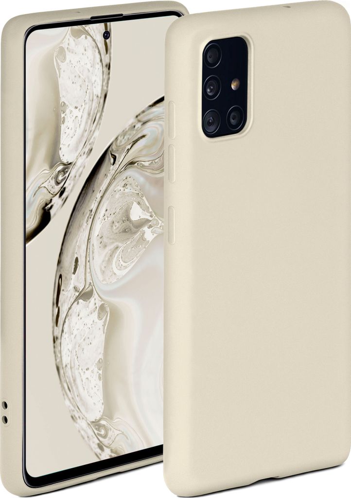Soft-Case für Samsung Galaxy A51, Farbe:Creme