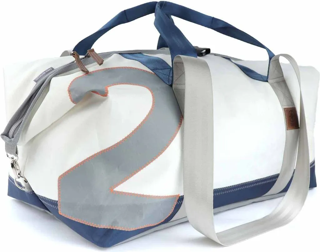 Grand sac de weekend en toile recyclée Kutter XL - Coloris Tricolore