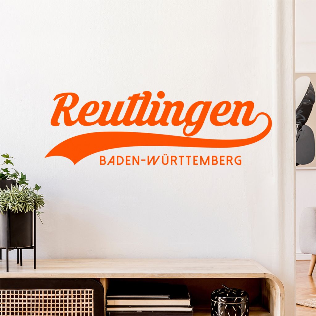 Reutlingen Baden-Württemberg Wandtattoo Wandaufkleber Wall Sticker - Dekoration, Küche, Wohnzimmer, Schlafzimmer, Badezimmer