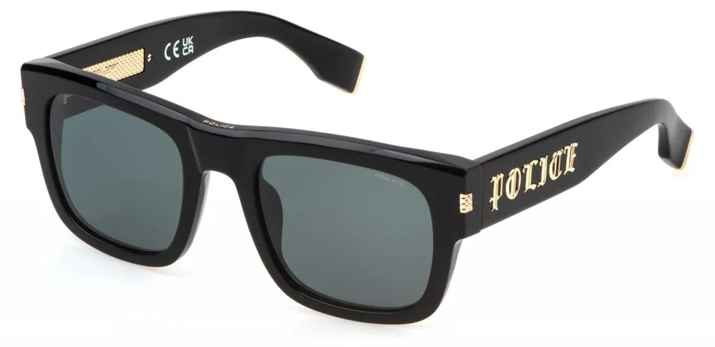 Lunettes de Soleil Police SPLP33E Anti-Éblouissement Monture Noir Mat
