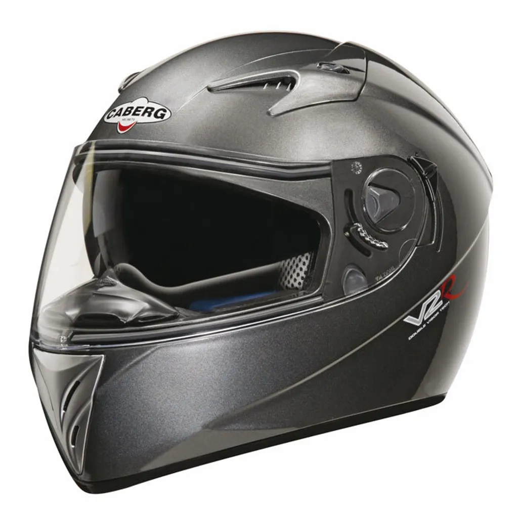 Casque Caberg V2 R 104 Noir Canon Métallisé - Intégral en Taille S
