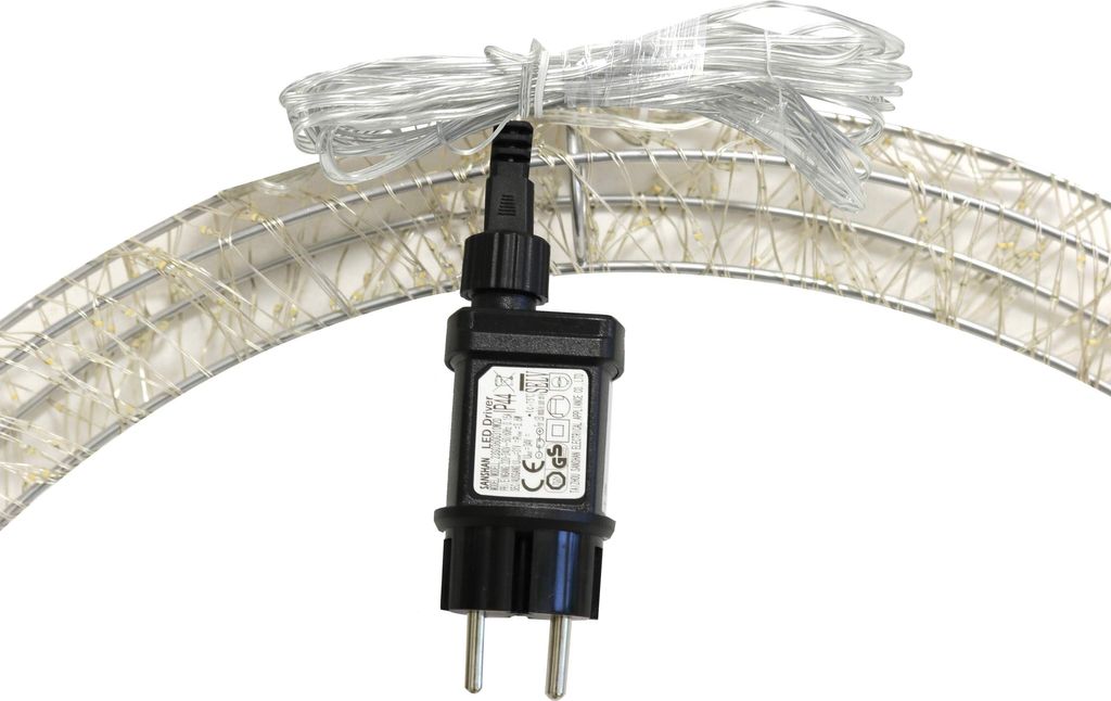 LED Lichtkranz auf Metallgestell 720 LEDs Ø 50 cm Türkranz Produktbild 4