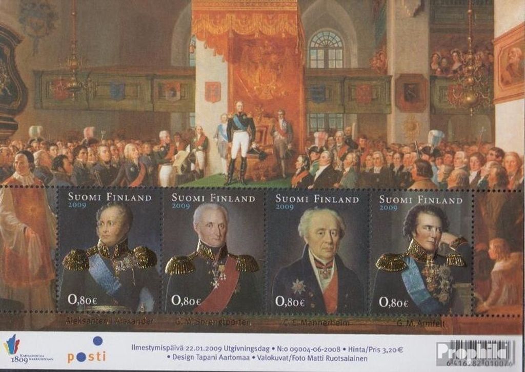 Briefmarken Finnland 2009 Mi Block53 (kompl.Ausg.) postfrisch Großfürstentum