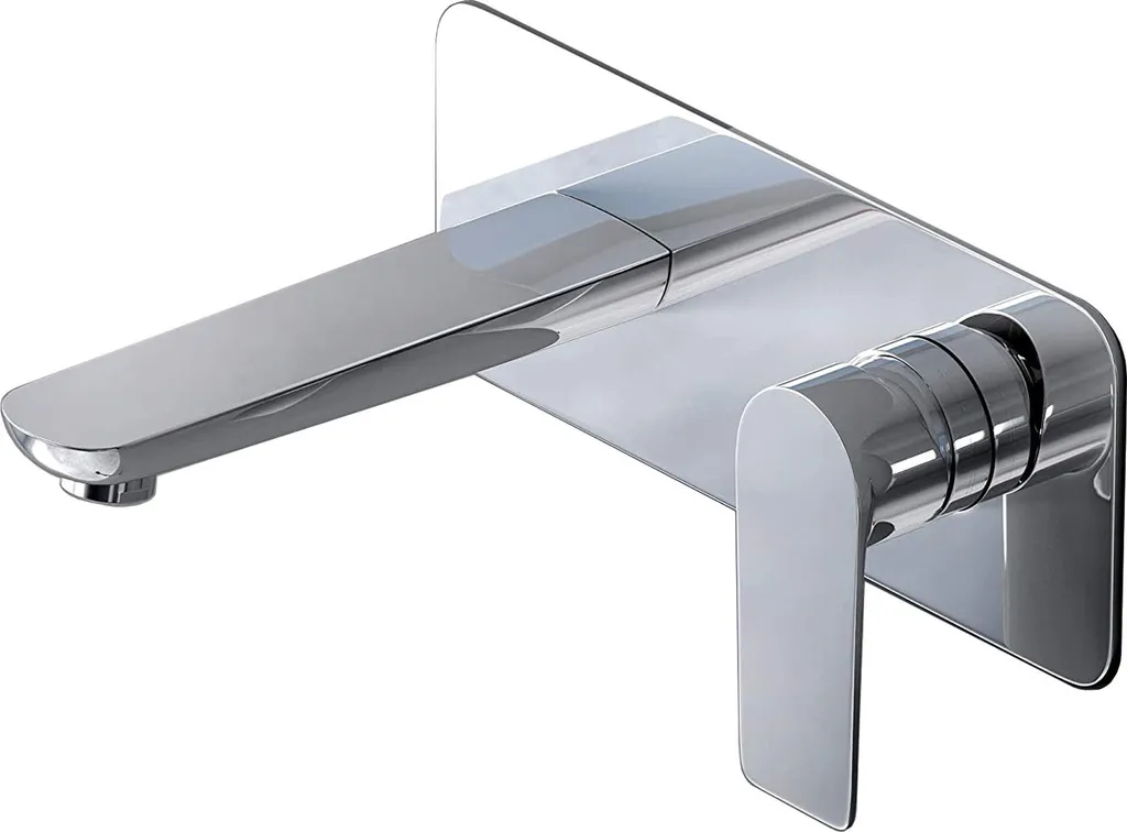 Mitigeur Encastré Anti-Calcaire pour Lavabo - Robinet Mural Chrome Robuste