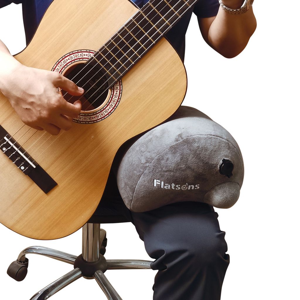 Gitarren-Pad, multifunktionale Oberschenkel-Schmerzlinderung, weiche Bühnen-Performance-Unterstützung, aufblasbarer Gitarrenspielständer für Anfänger