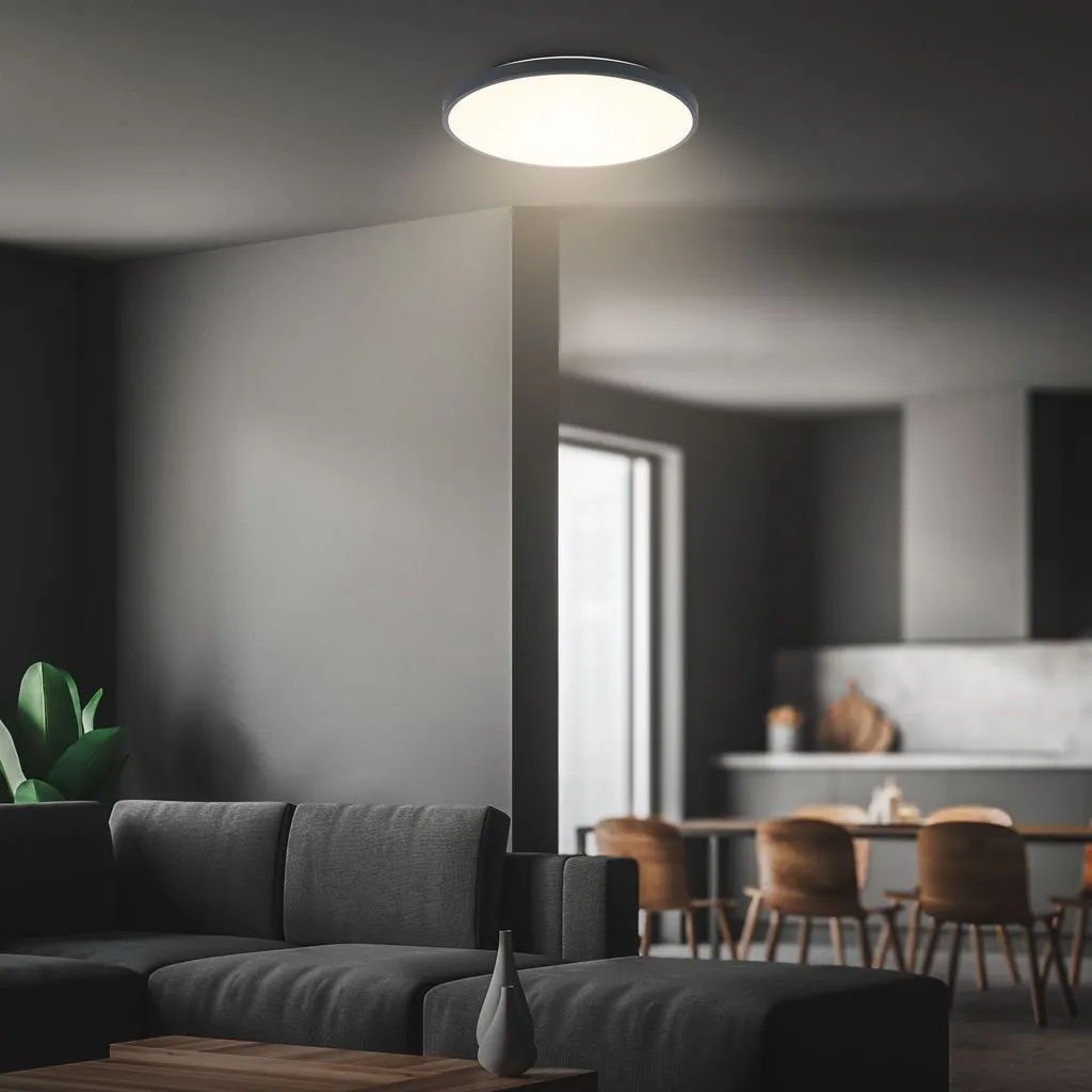 Plafoniera Design Moderno Briloner COMPETO LED CCT Antracite Ø38 cm - 7