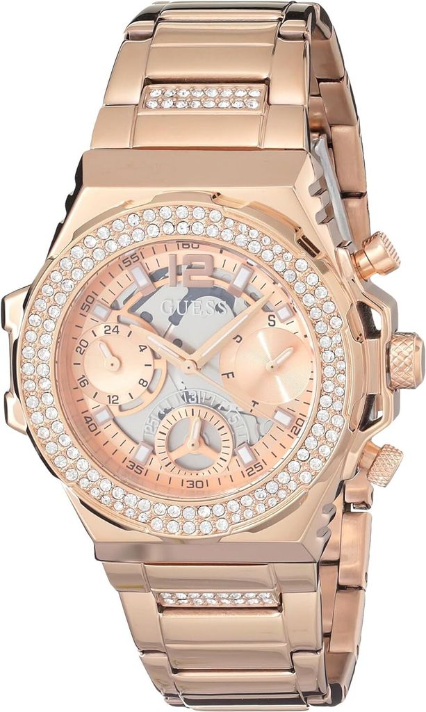 Guess Damen Multifunktion Armbanduhr Rose Gold Edelstahl 36 mm GW0552L3