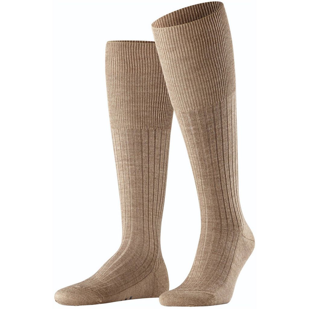 FALKE Bristol Pure Kniestrümpfe Herren nutmeg mel 41-42 Produktbild 