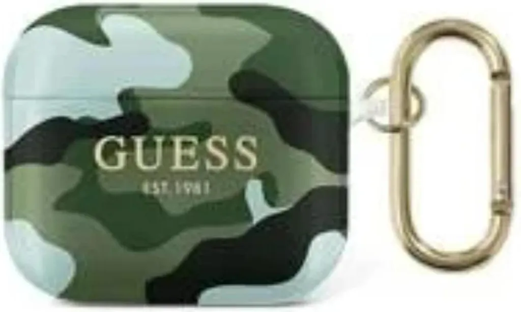 Cover Guess AirPods 3 Collezione Mimetica Verde Khaki | Guess GUA3UCAMA