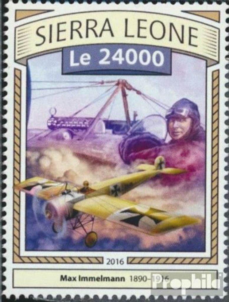 Briefmarken Sierra Leone 2016 Mi 7827 (kompl. Ausg.) postfrisch Max Immelmann