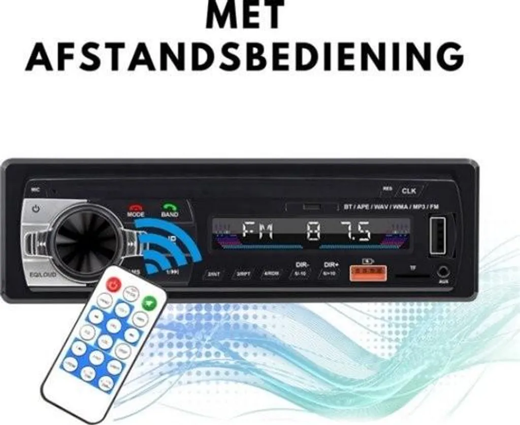 Autoradio Bluetooth pour Voiture avec USB et Télécommande - Kit - 5