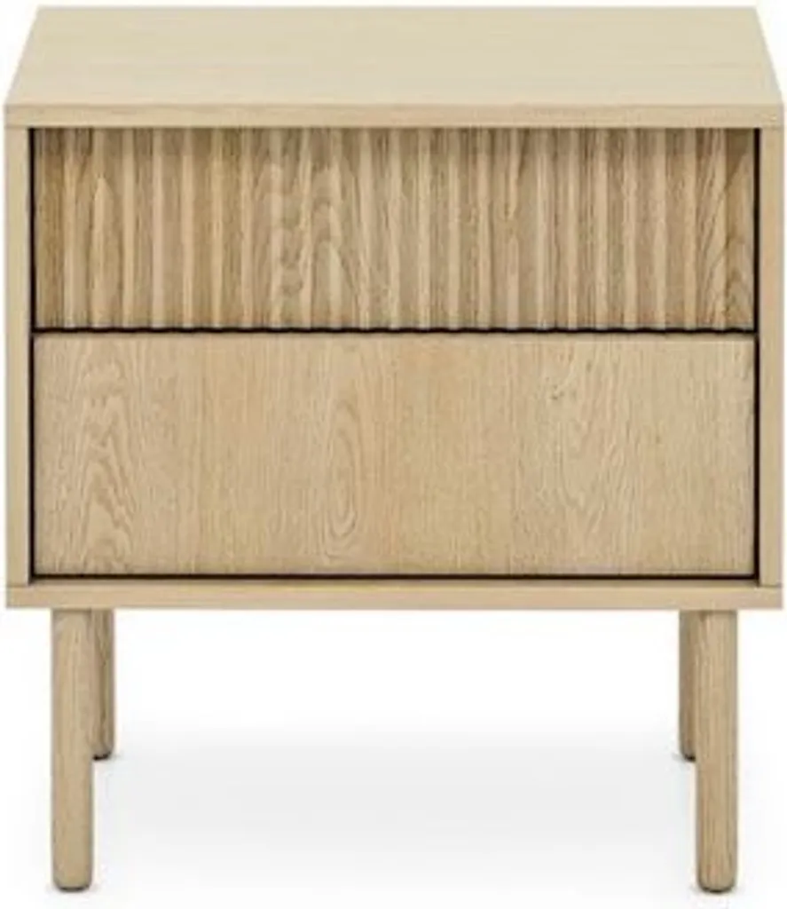 Petite table de chevet TUSCUBIA chêne crémone pour gagner de la place