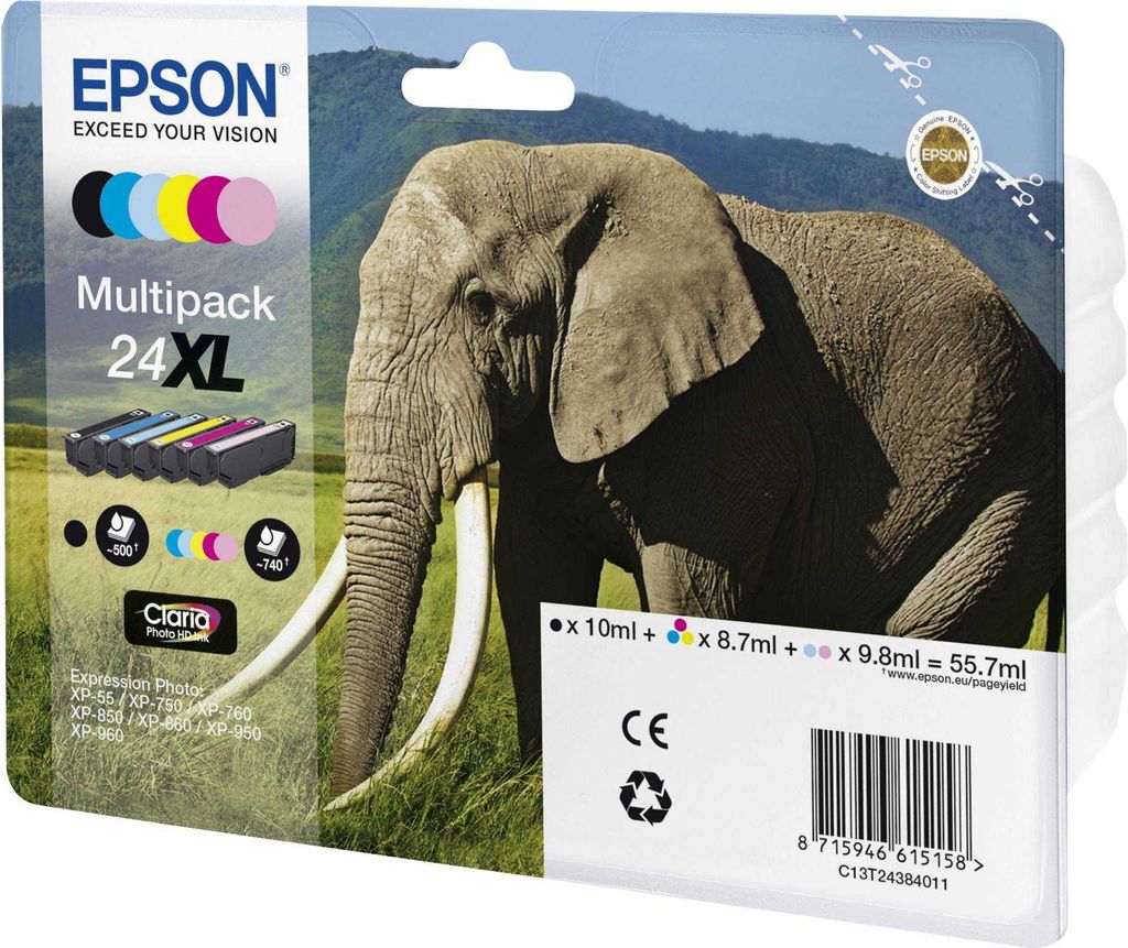 Patrone Epson 24 6er-Pack black + color XL             Zdjęcie produktu 