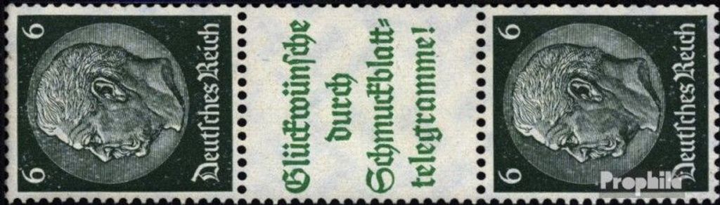 Briefmarken Deutsches Reich 1940 Mi S210 gestempelt Hindenburg WZ 4